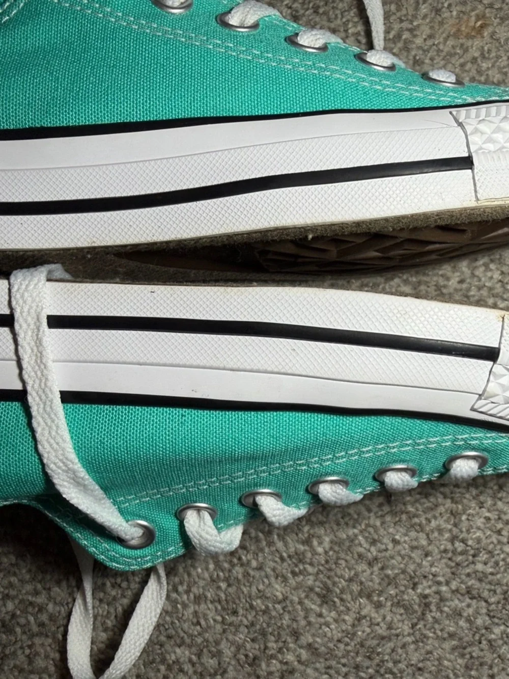 Converse Low Top Sneakers - Teal with White - Picture 9 of 14